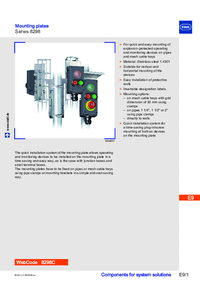 Thumbnail of document Data Sheet Mounting Plate Series 8298 02 EN 20274
